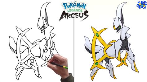 how to draw mega arceus|How To Draw Arceus .